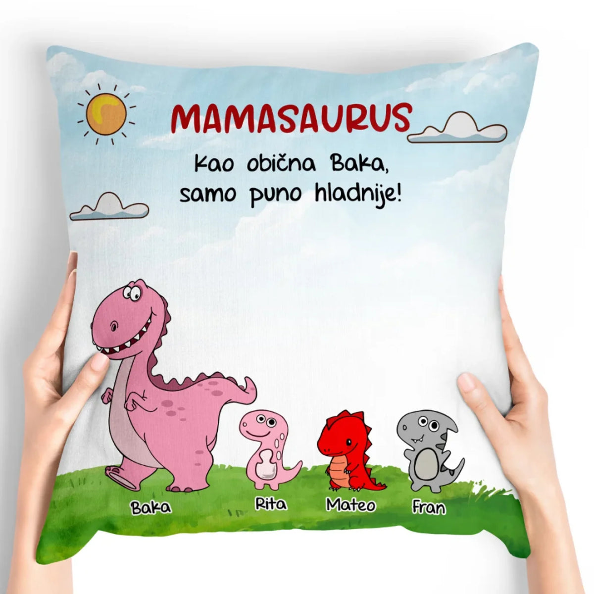 Unikatni jastuk za Bake - Mamasaurus2