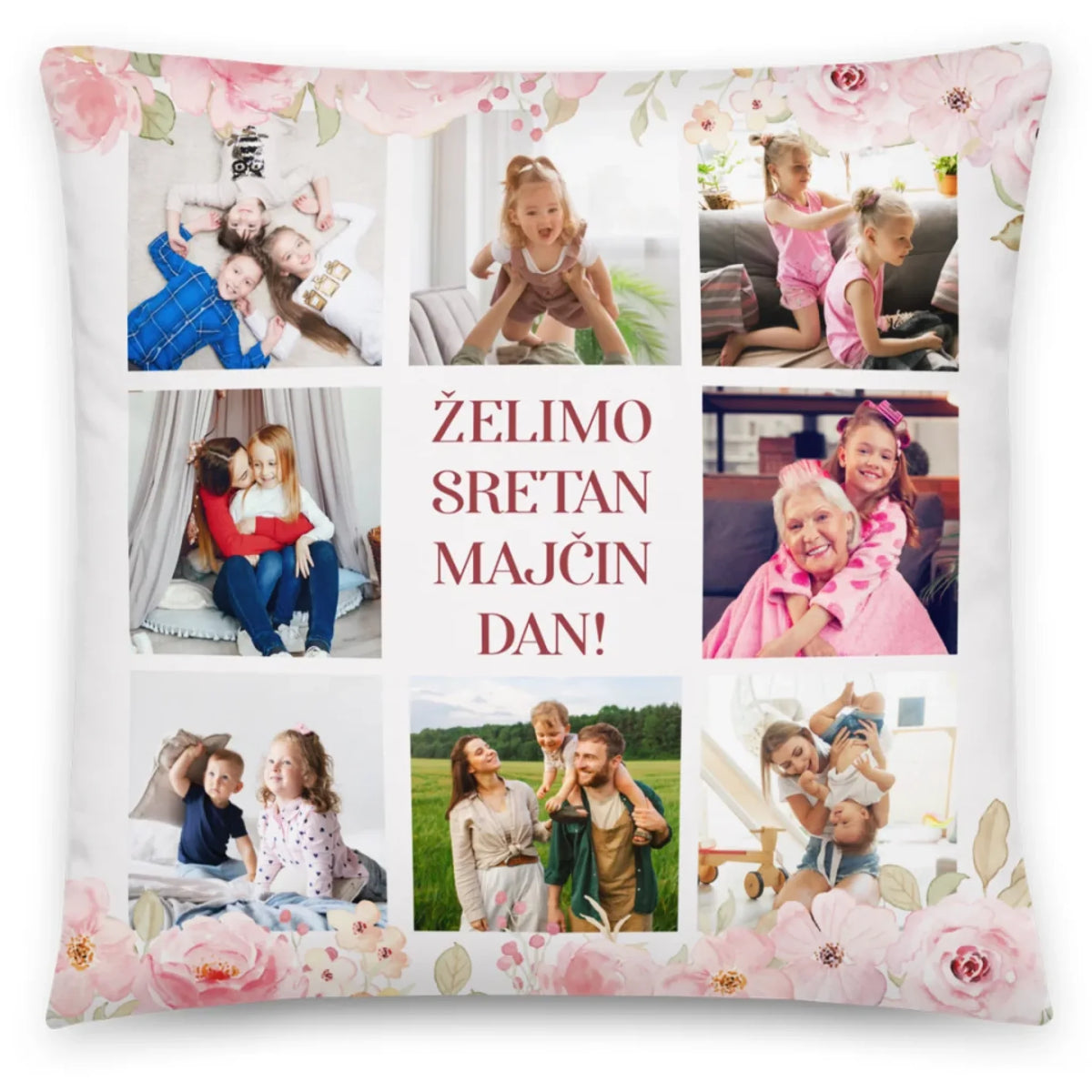 Unikatni jastuk za Majčin dan s vlastitom fotografijom - Sretan Majčin dan želimo3