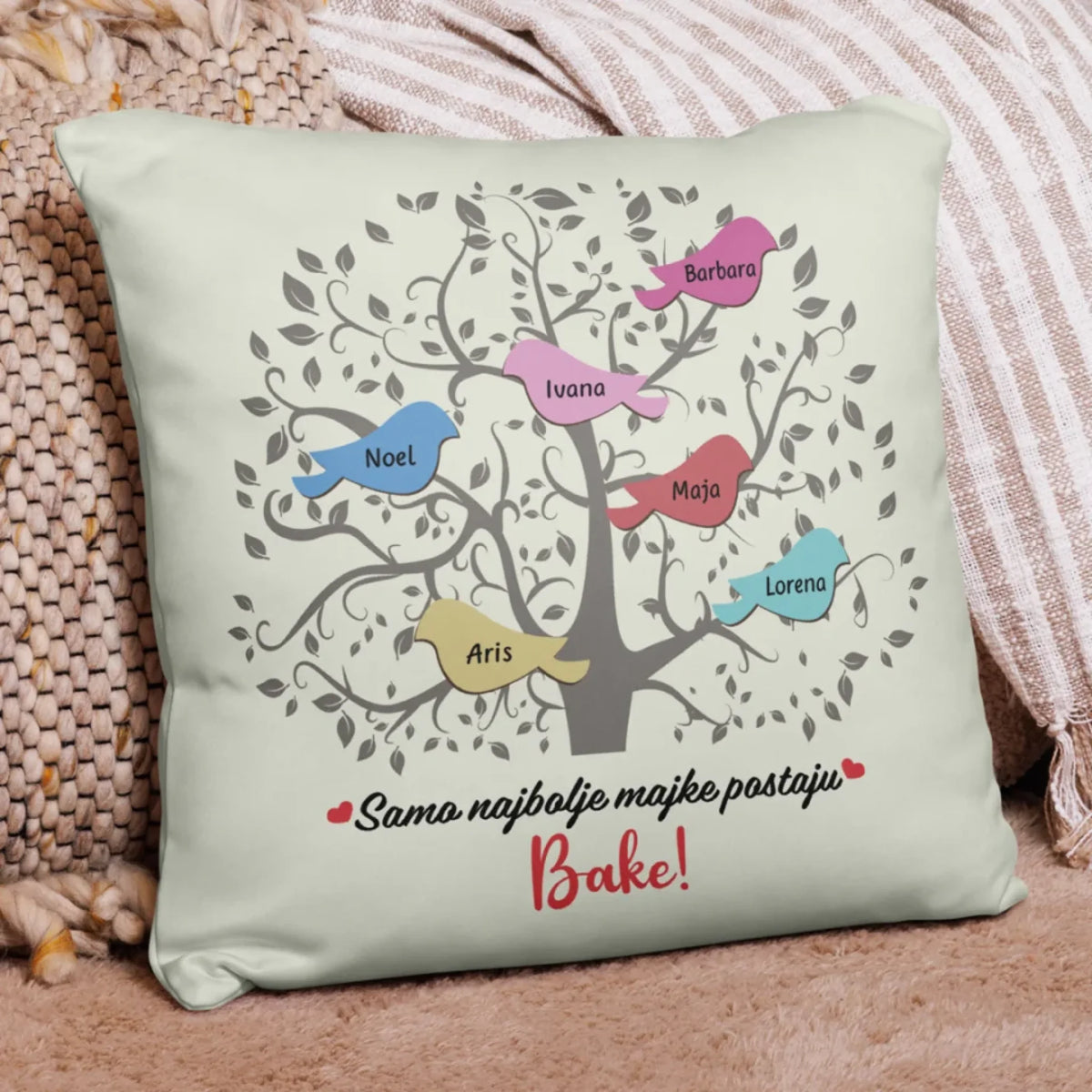 Unikatni jastuk za Bake - Bakine ptičice2