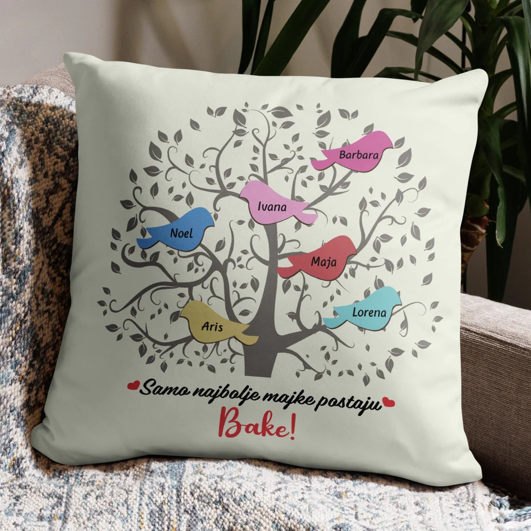 Unikatni jastuk za Bake - Bakine ptičice