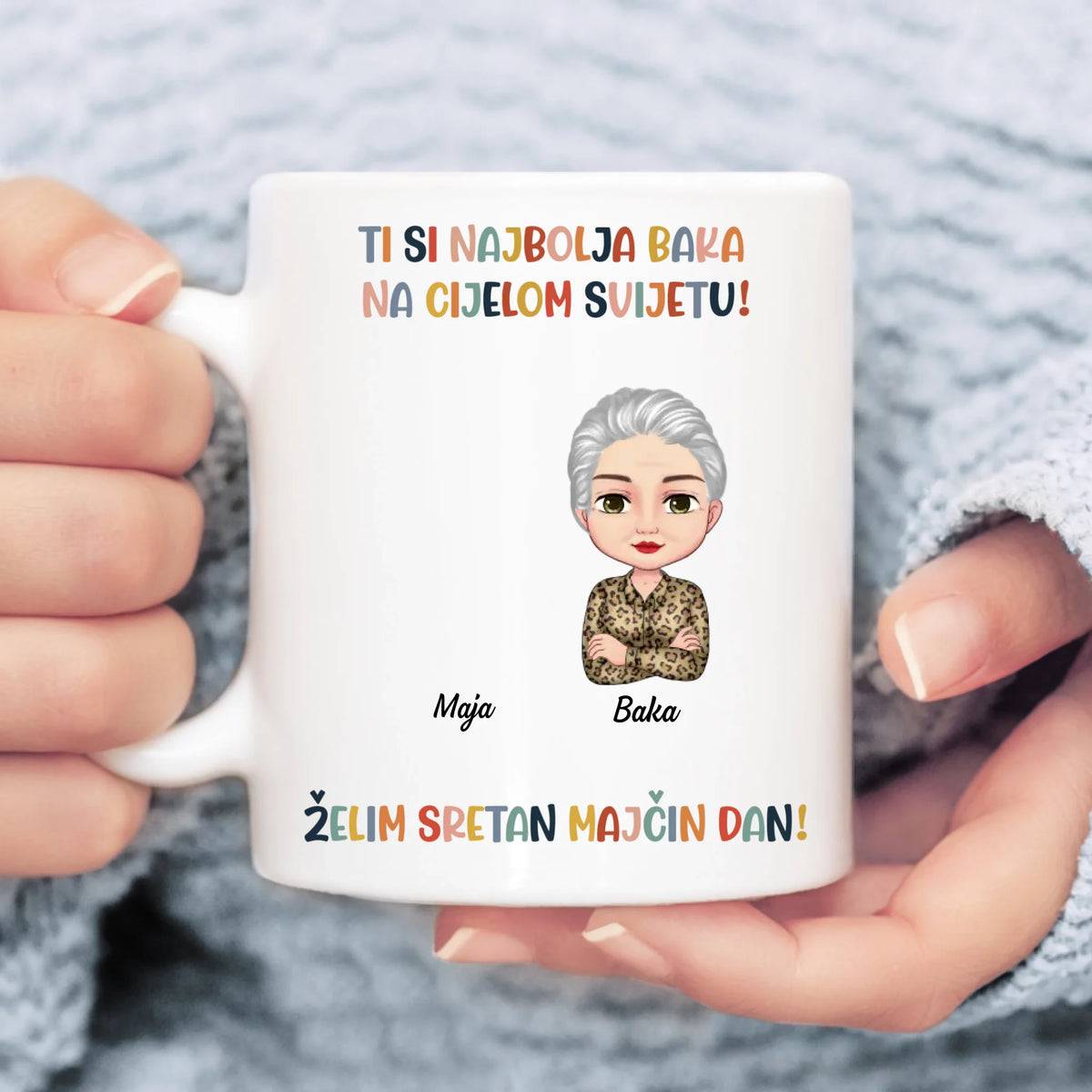 Unikatna šalica za Majčin dan za Baku - Najbolja si