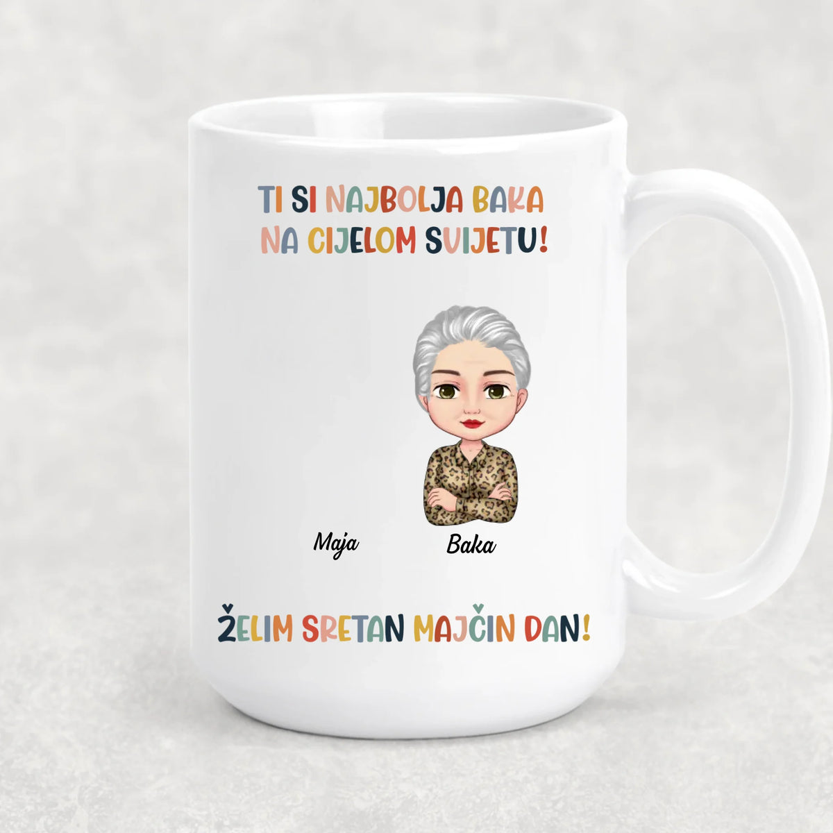 Unikatna šalica za Majčin dan za Baku - Najbolja si