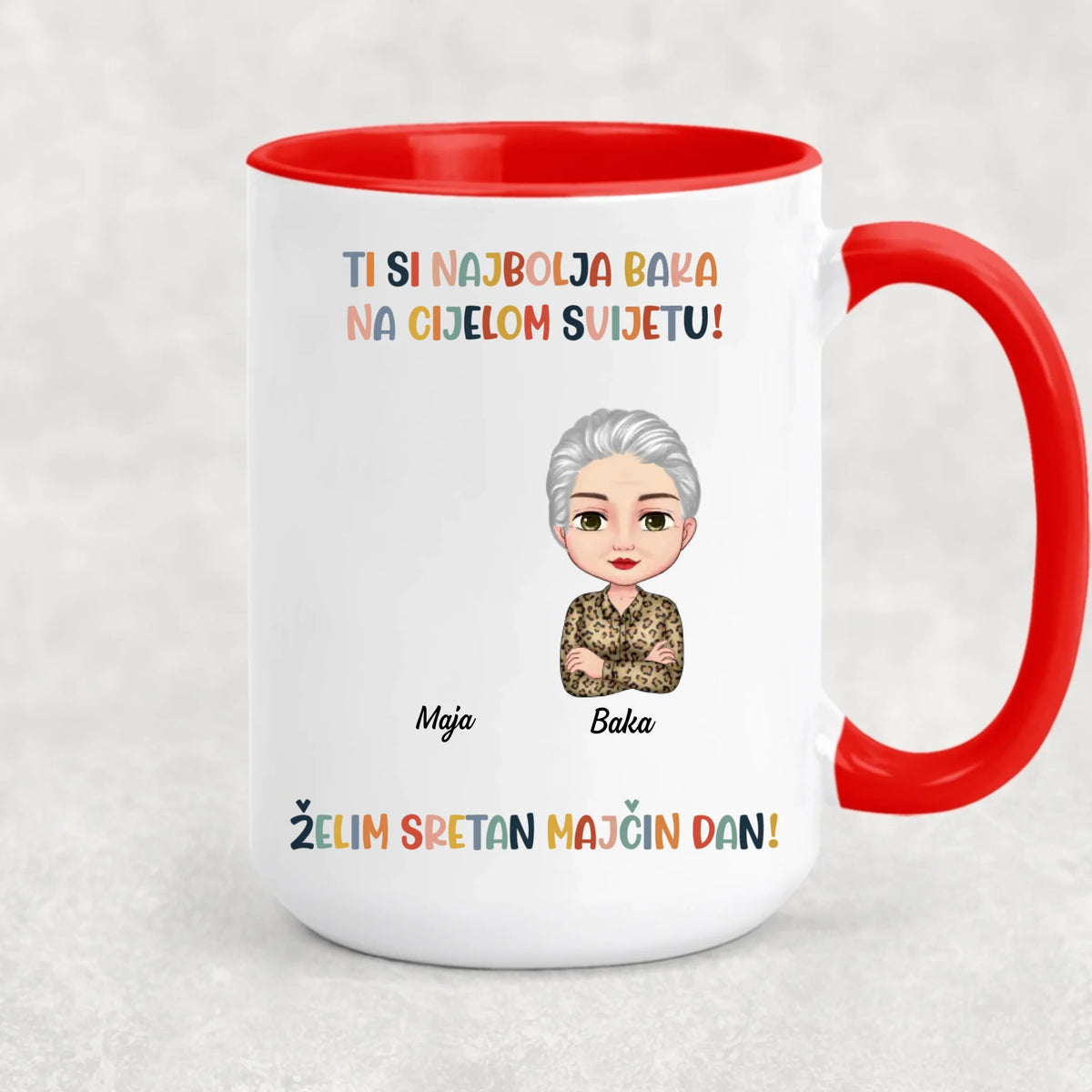 Unikatna šalica za Majčin dan za Baku - Najbolja si