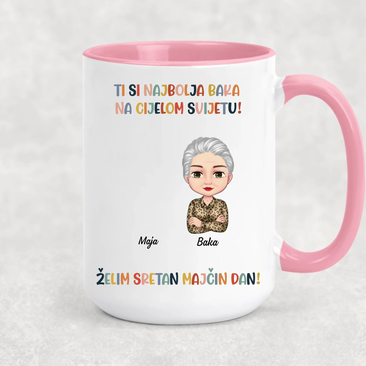Unikatna šalica za Majčin dan za Baku - Najbolja si