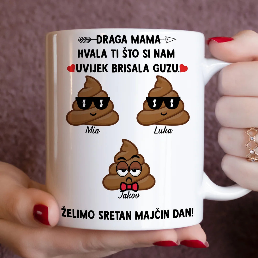 Unikatna šaljiva šalica za Majčin dan - do 6 djece