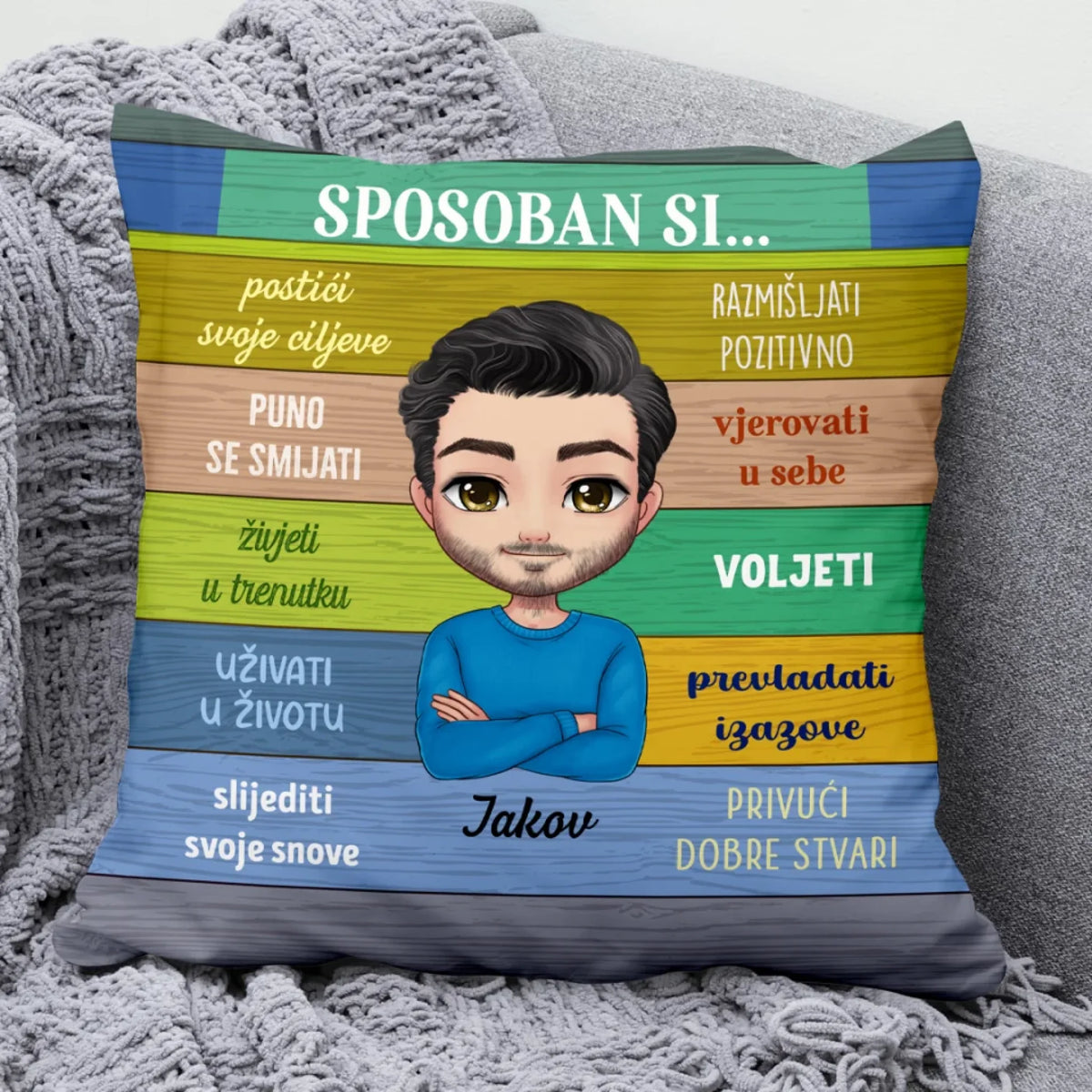 Unikatni motivacijski jastuk - pozitivne misli2