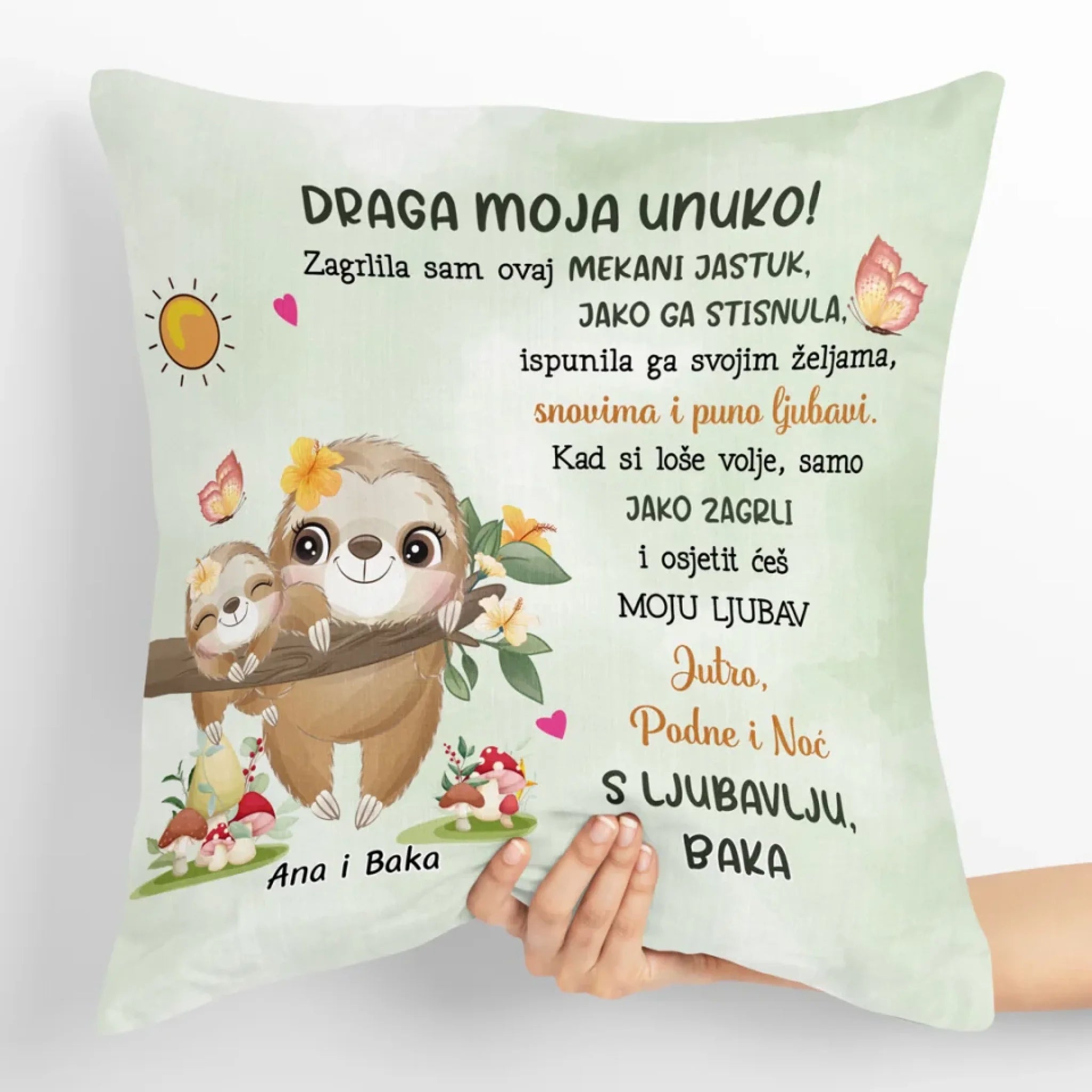 Unikatan jastuk za djecu - slatke životinje3