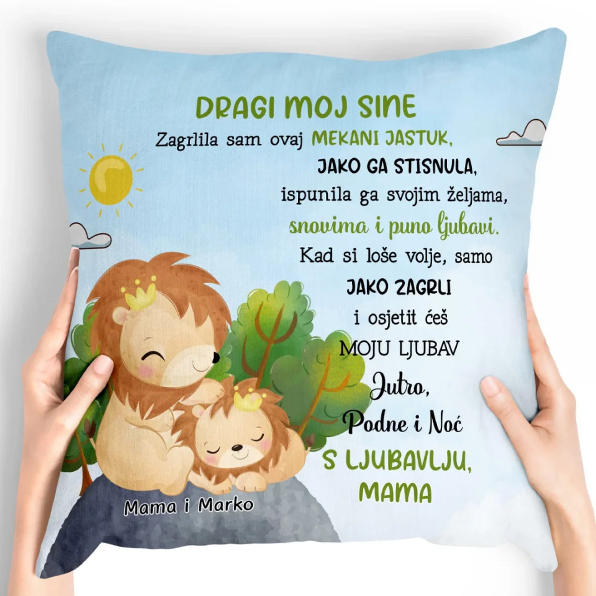 Unikatan jastuk za djecu - slatke životinje2