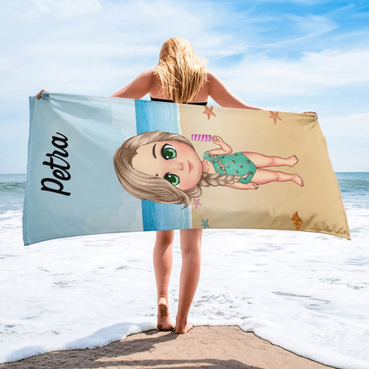 Unikatan ručnici za plažu za djecu - na plaži3