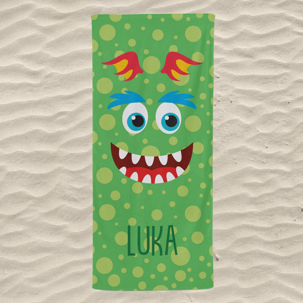 Unikatan ručnik za plažu za djecu - slatka čudovištanca