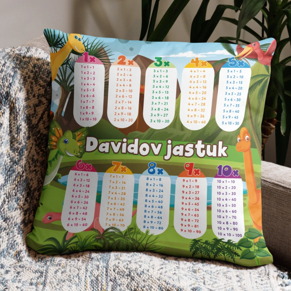 Jedistveni jastuk za učenje za djeca - tablica množenja5