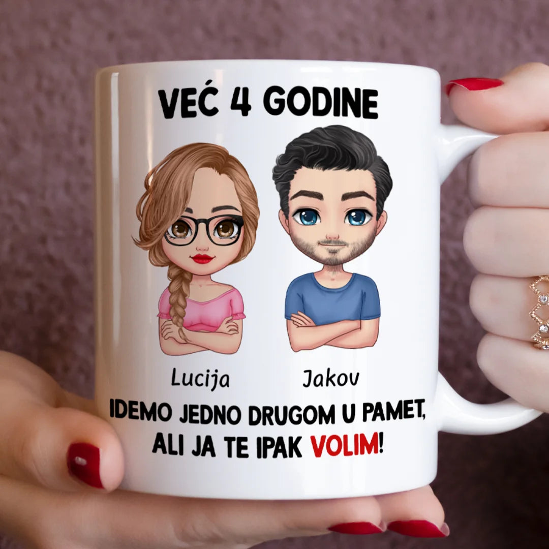 Unikatna šalica za zaljubljene parove – idemo jedno drugom u pamet