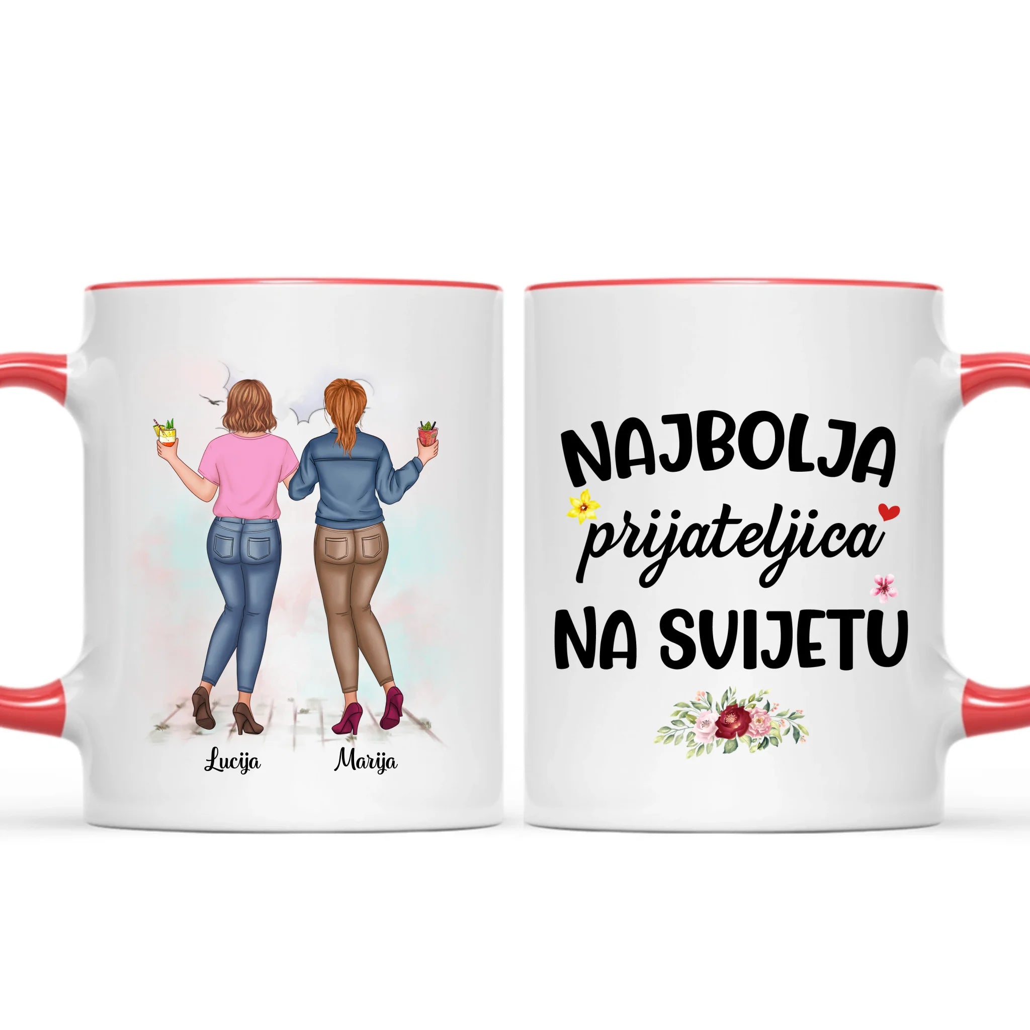Personalizirana šalica za prijateljice - do 5 djevojaka