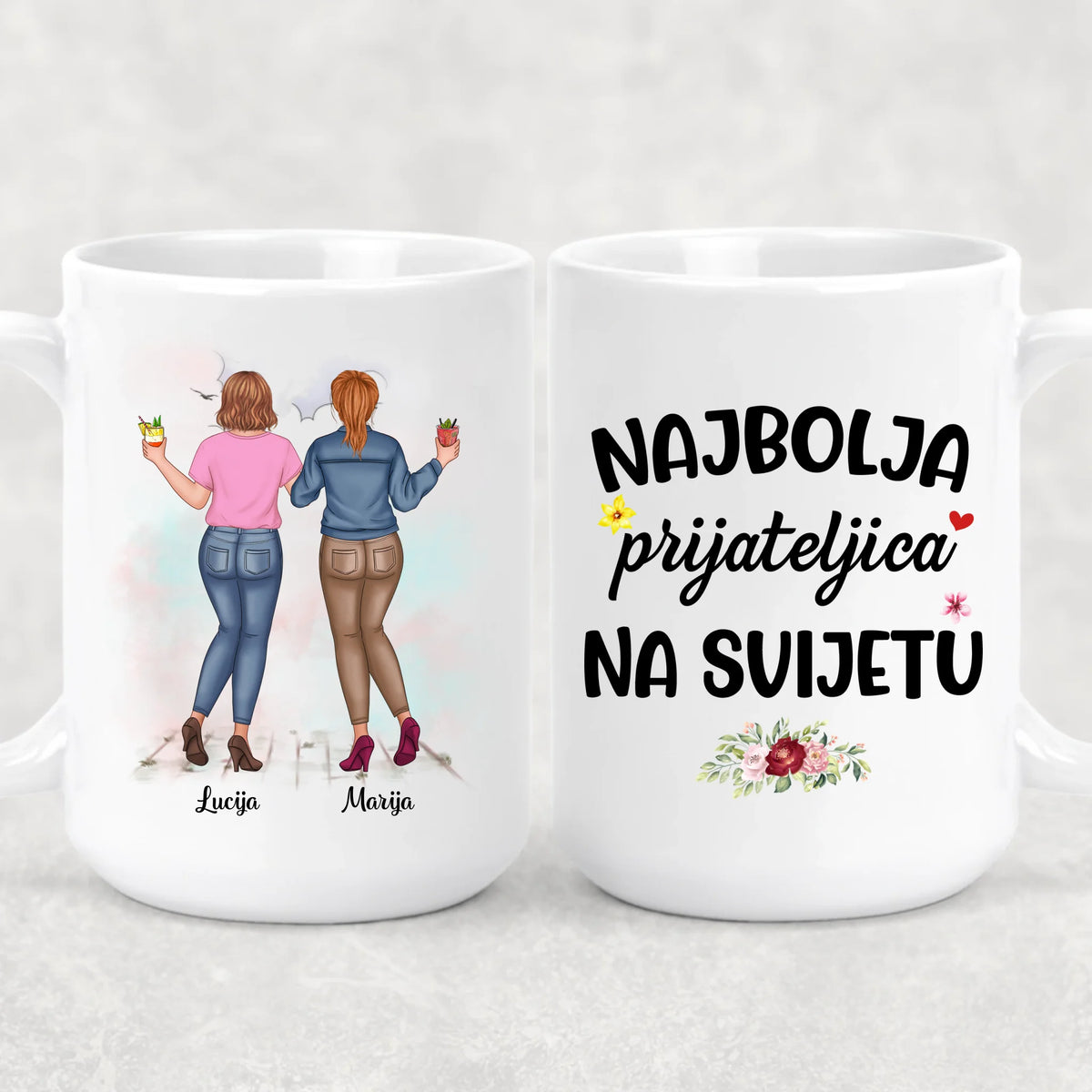 Personalizirana šalica za prijateljice - do 5 djevojaka