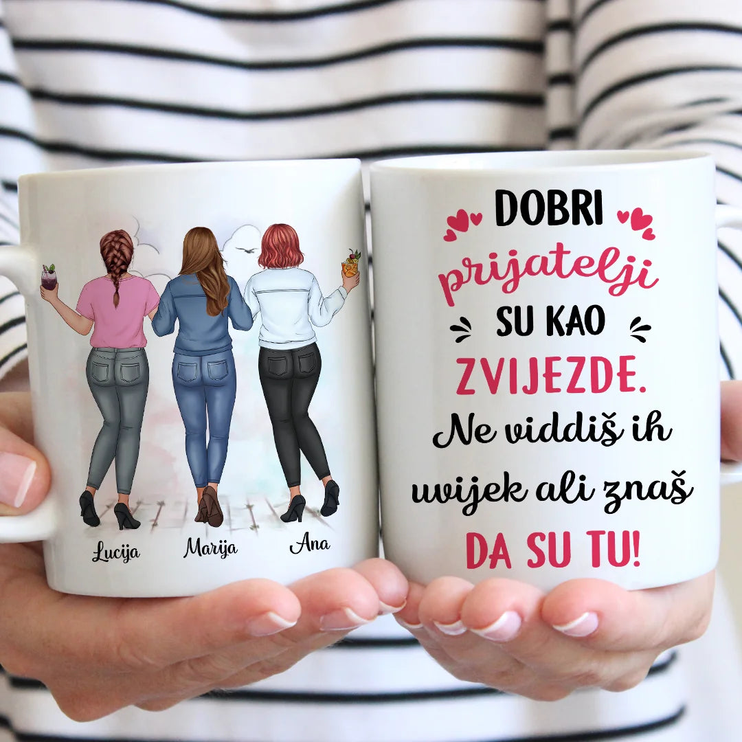 Personalizirana šalica za prijateljice - do 5 djevojaka