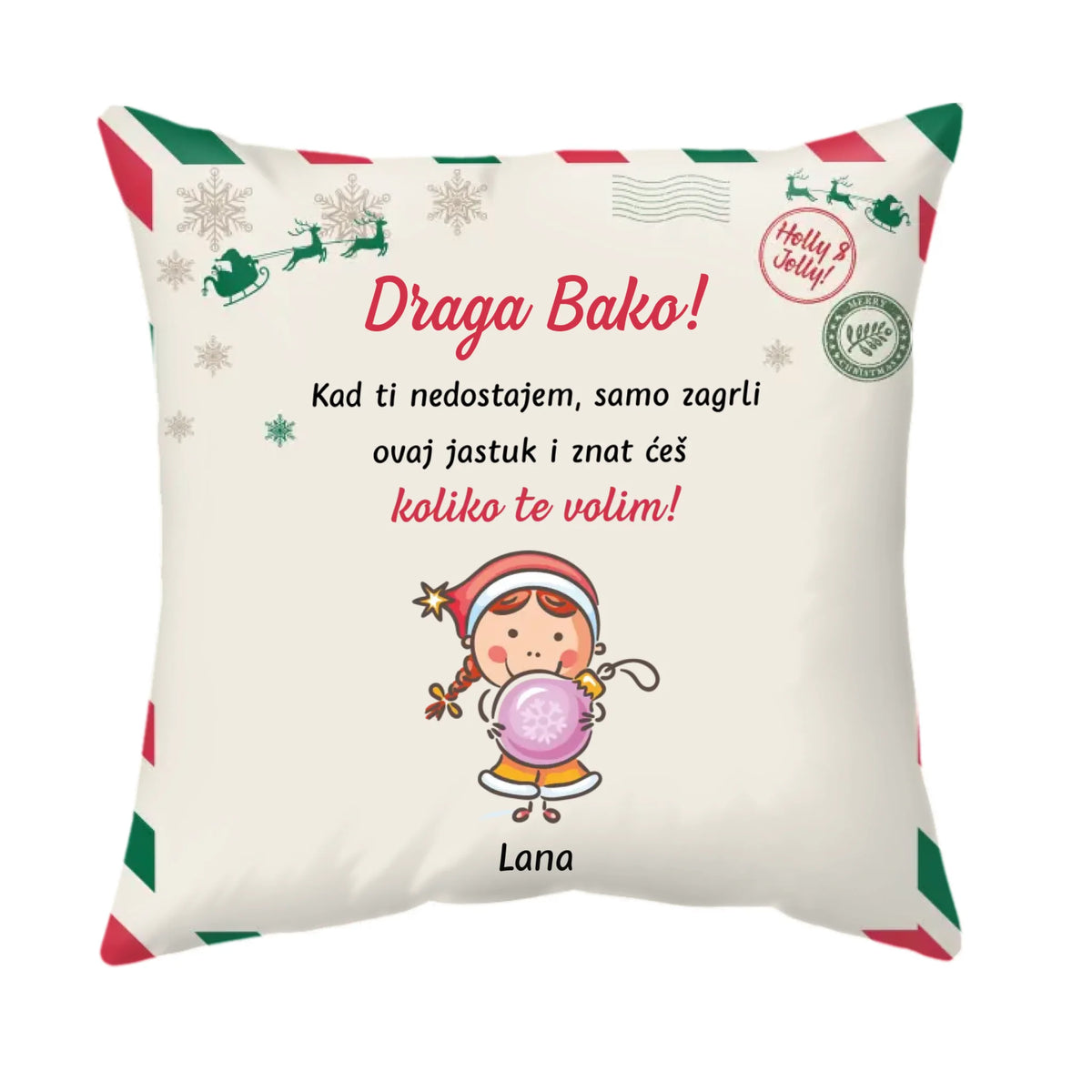 Jedinstveni božićni jastuk za bake i djedove, sve do 15 unučadi