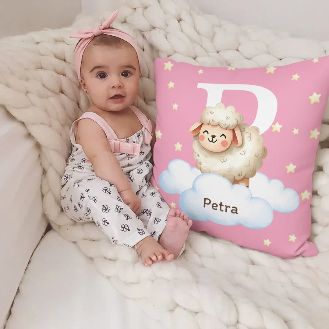 Unikatni jastuk za djecu s imenom - slatke životinje