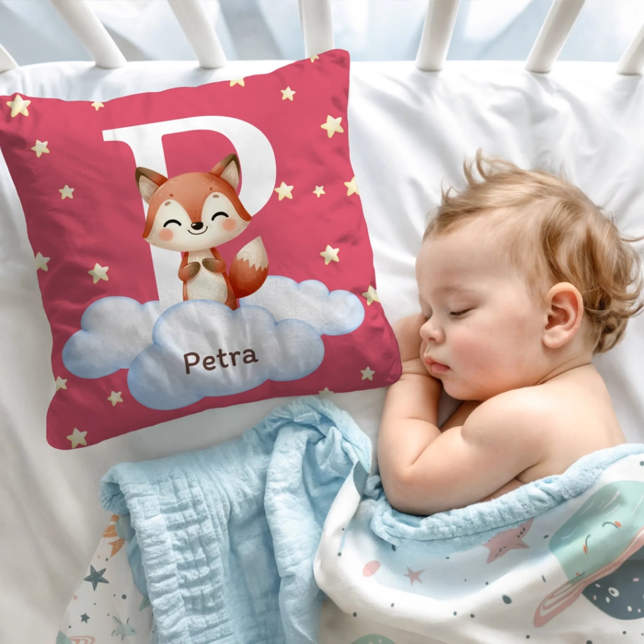 Unikatni jastuk za djecu s imenom - slatke životinje2
