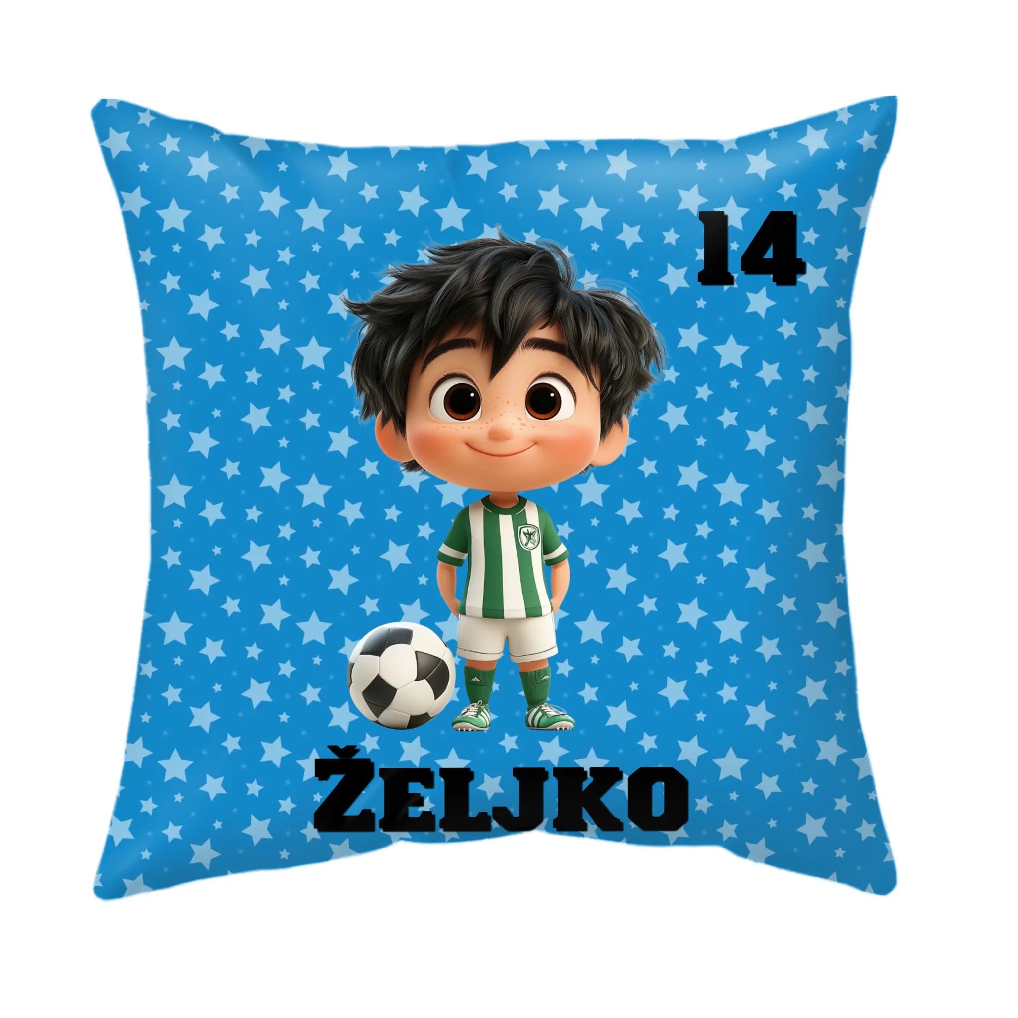 Personalizirani jastuk za djecu – nogomet
