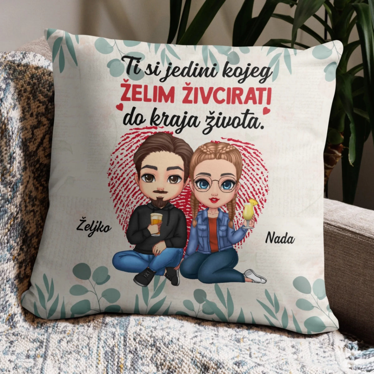 Personalizirani jastuk za zaljubljene parove - Jedini kojeg želim živcirati2