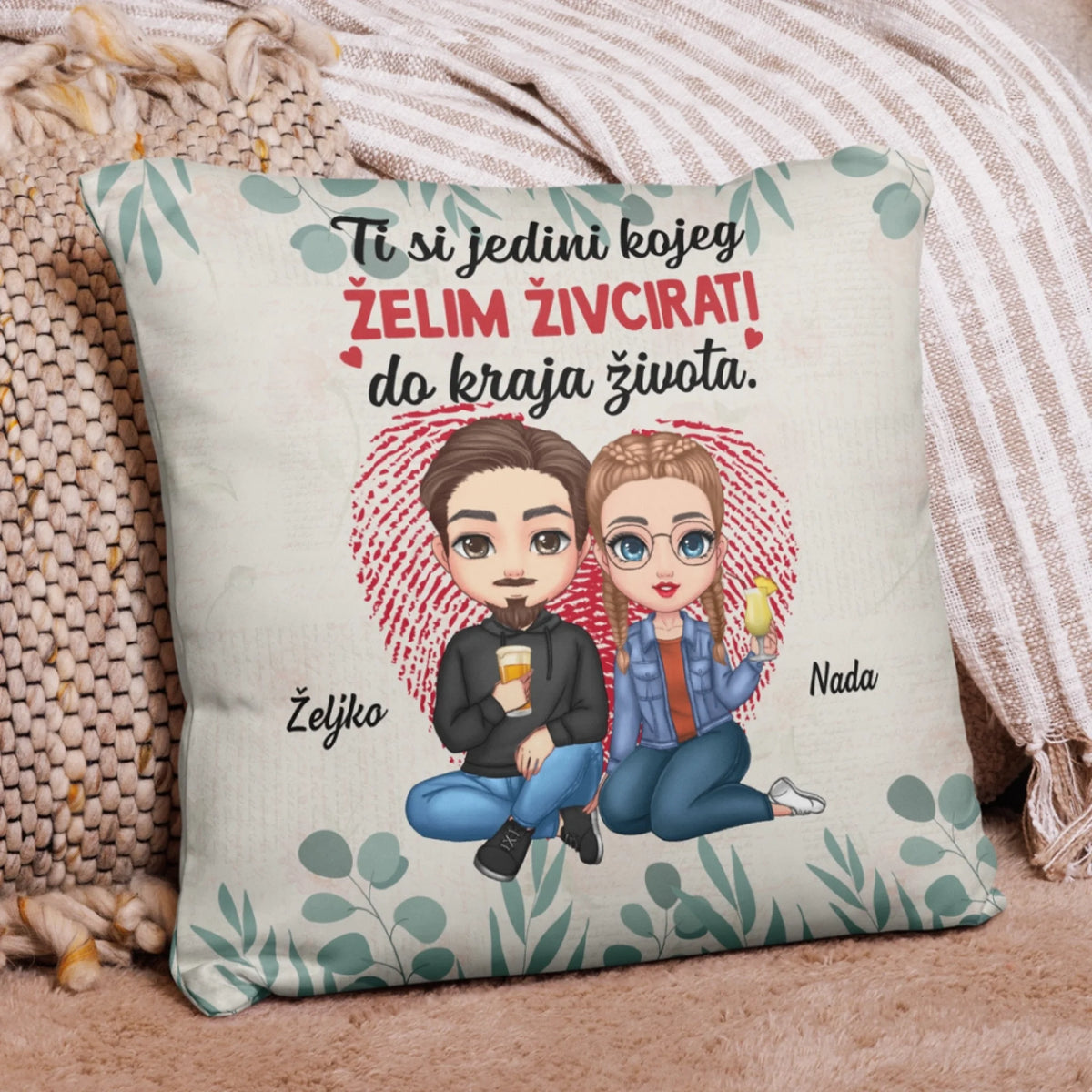 Personalizirani jastuk za zaljubljene parove - Jedini kojeg želim živcirati3