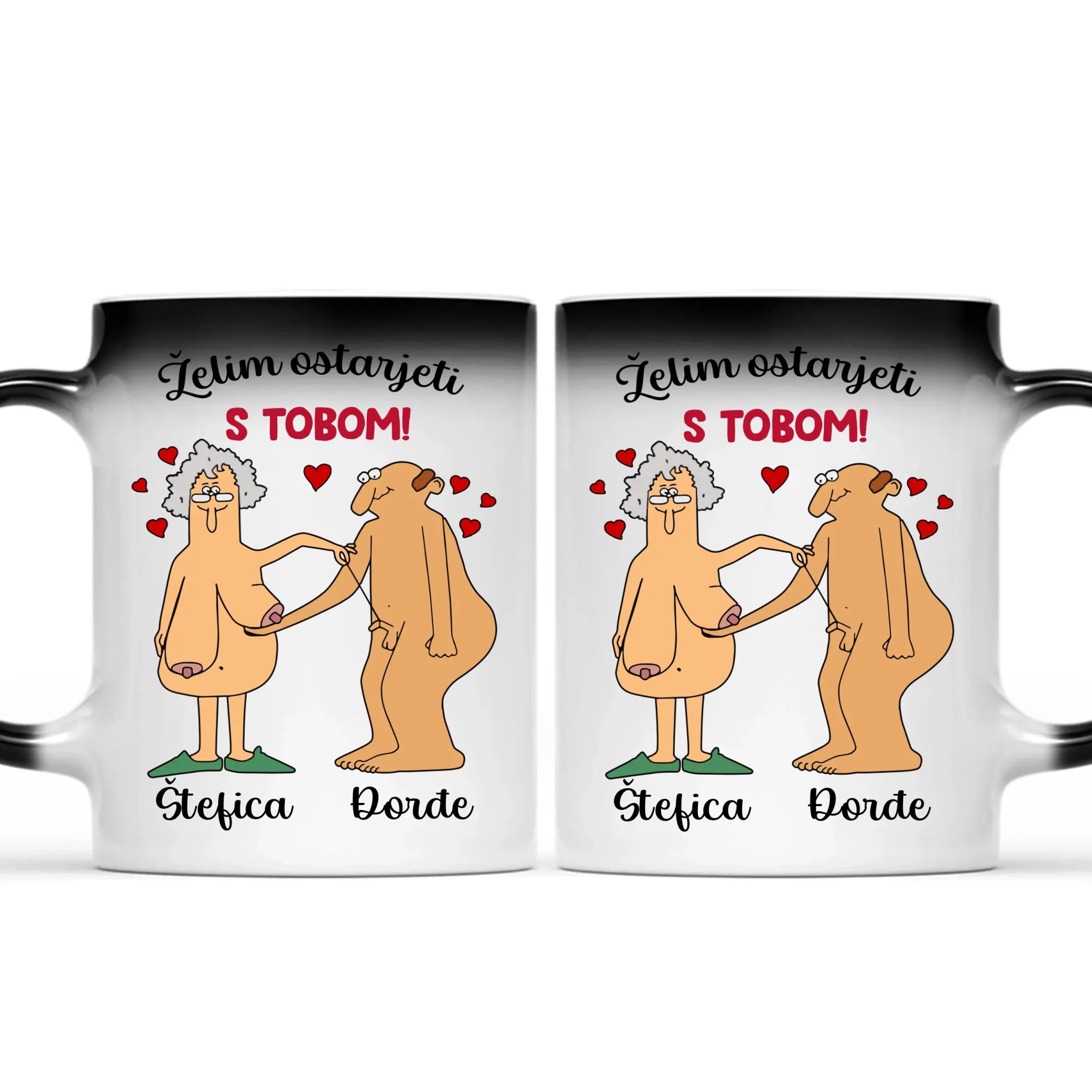 Jedinstvena magična šalica za parove - Želim ostarjeti s tobom