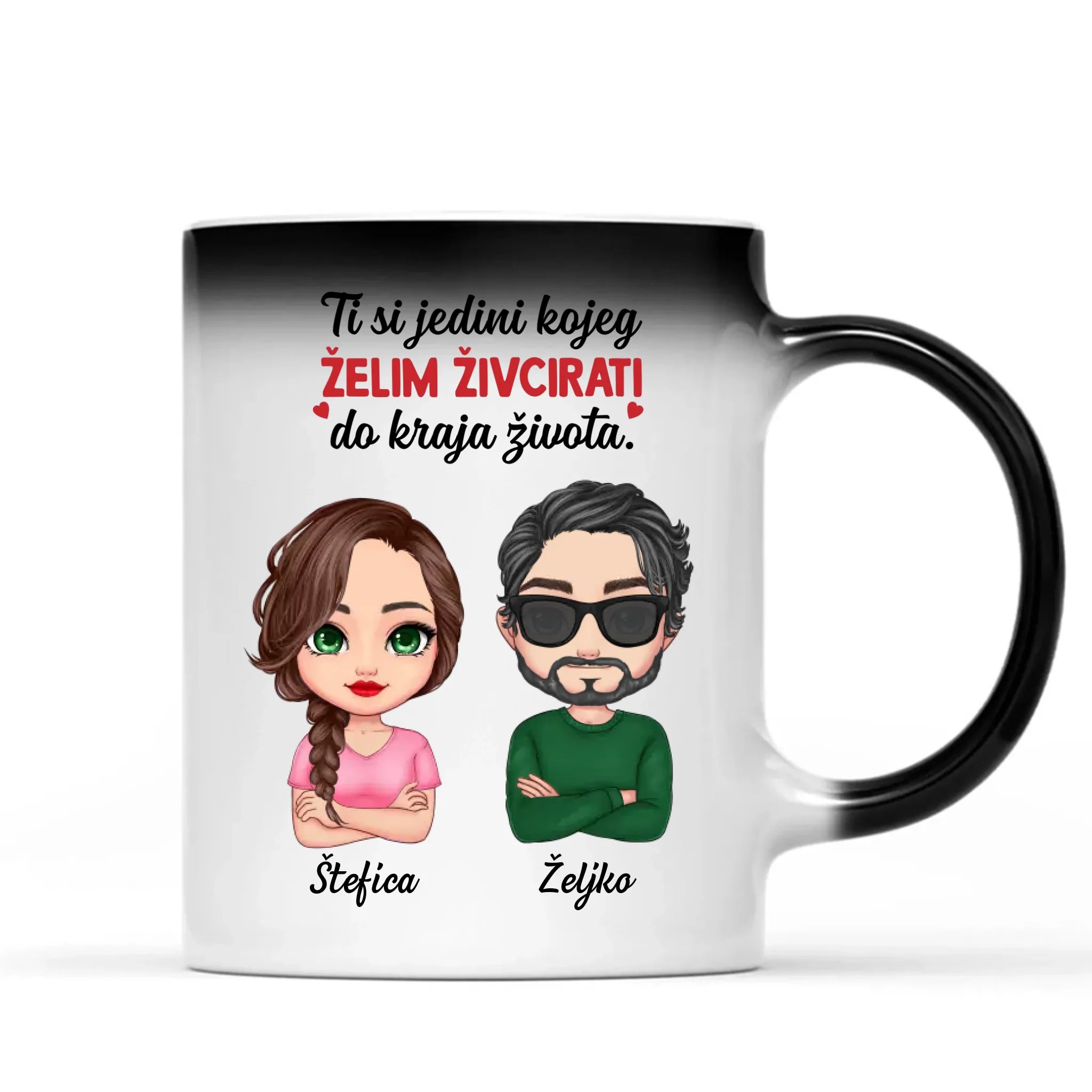 Jedinstvena magična šalica za parove - Ti si jedini kojeg