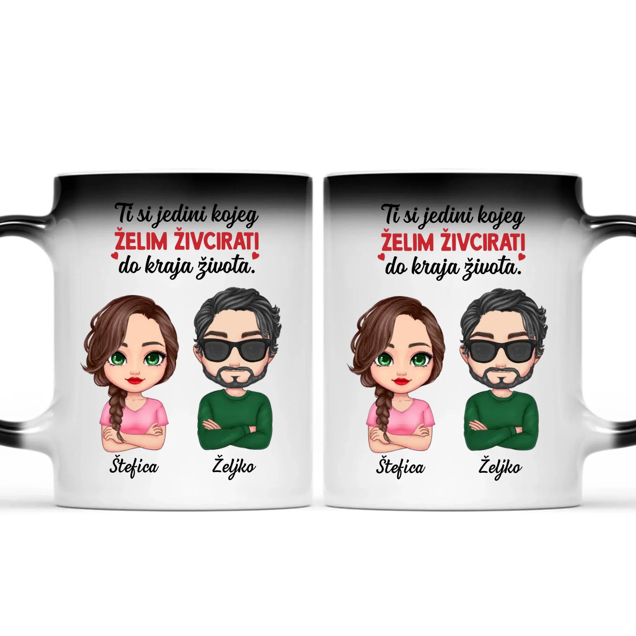 Jedinstvena magična šalica za parove - Ti si jedini kojeg