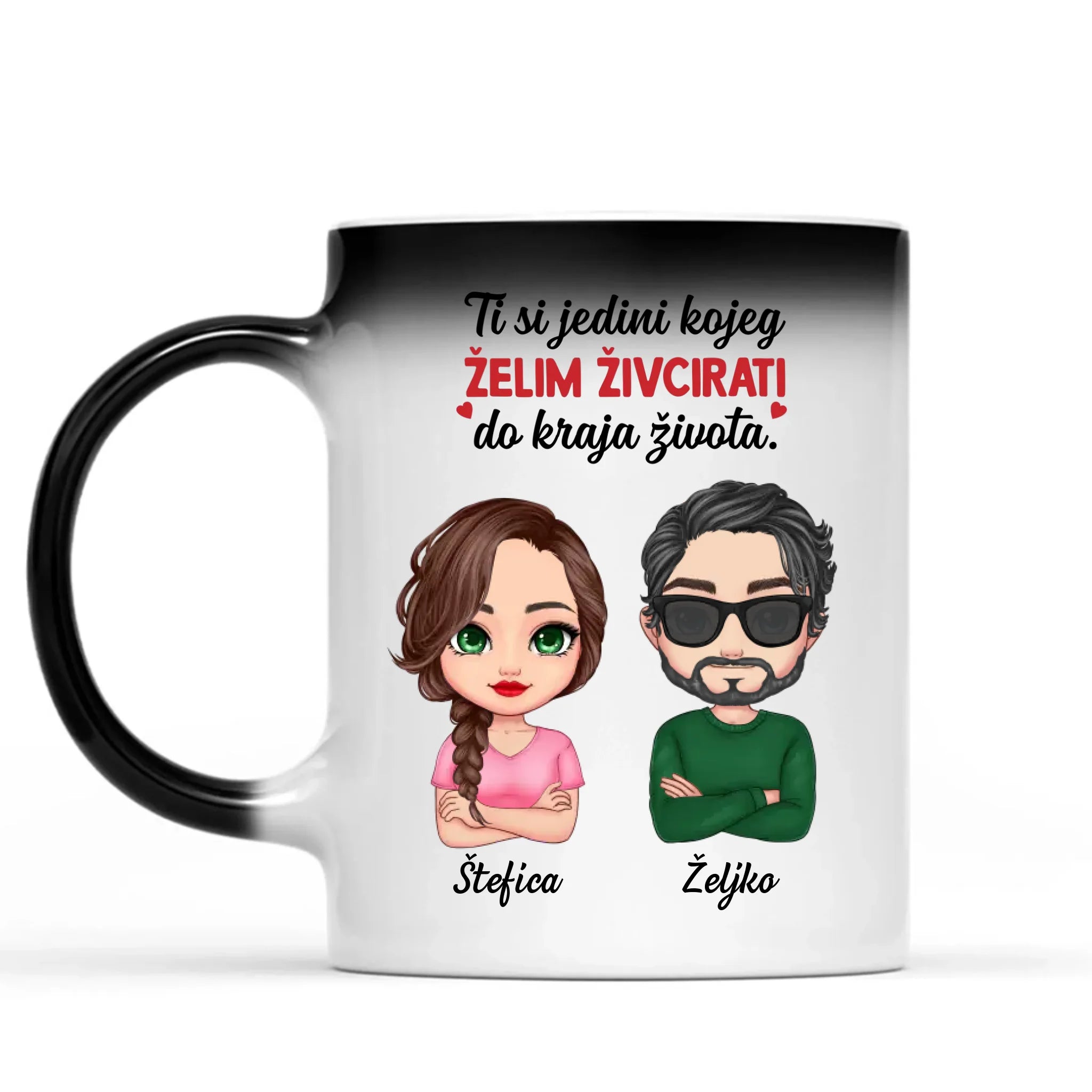 Jedinstvena magična šalica za parove - Ti si jedini kojeg