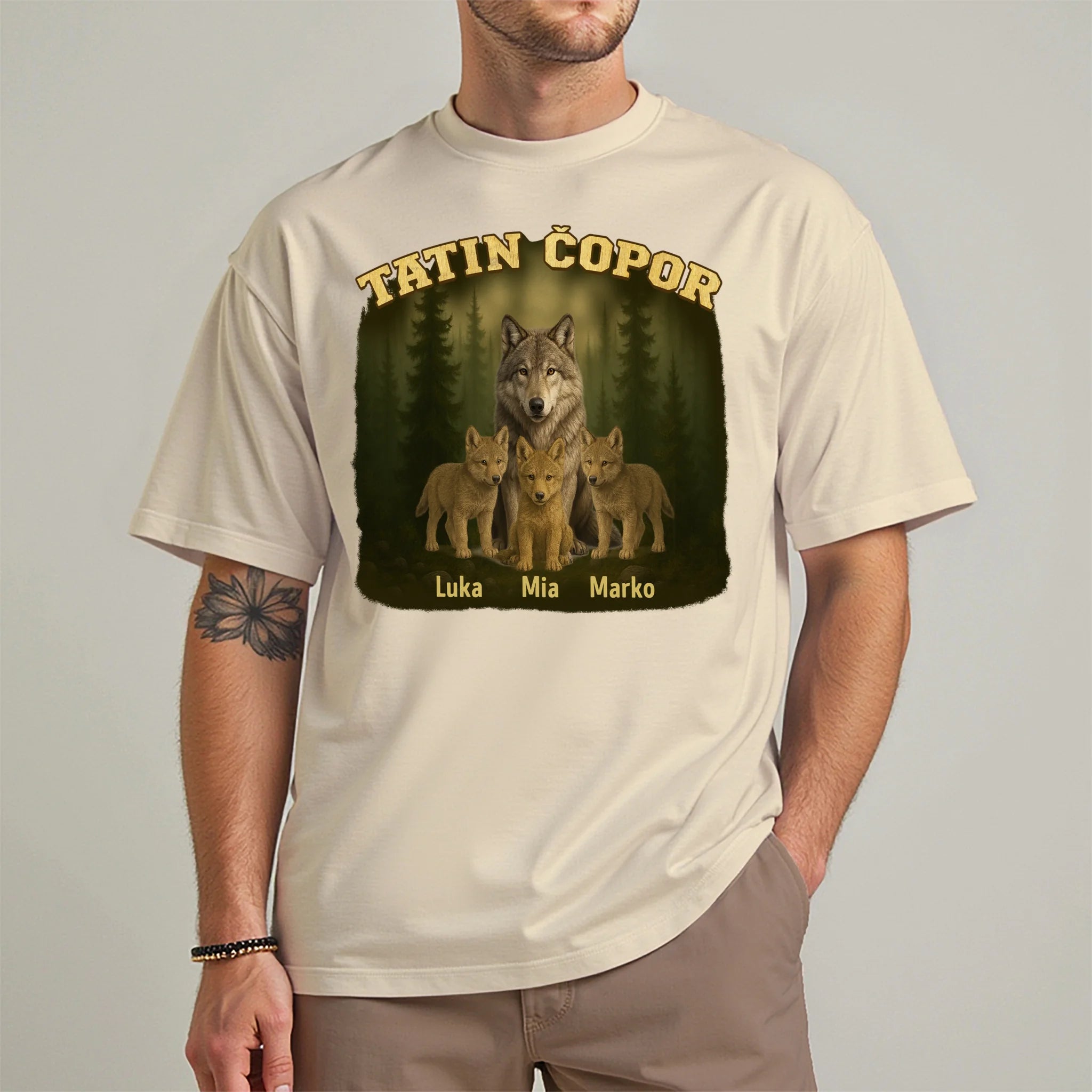 Personalizirana majica za očeve – Tatin čopor