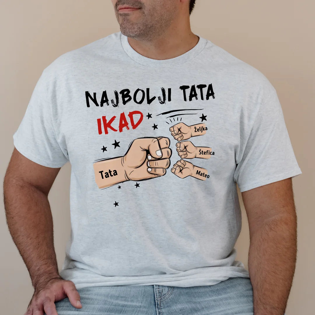 Personalizirana majica za očeve - Najbolji tata ikad