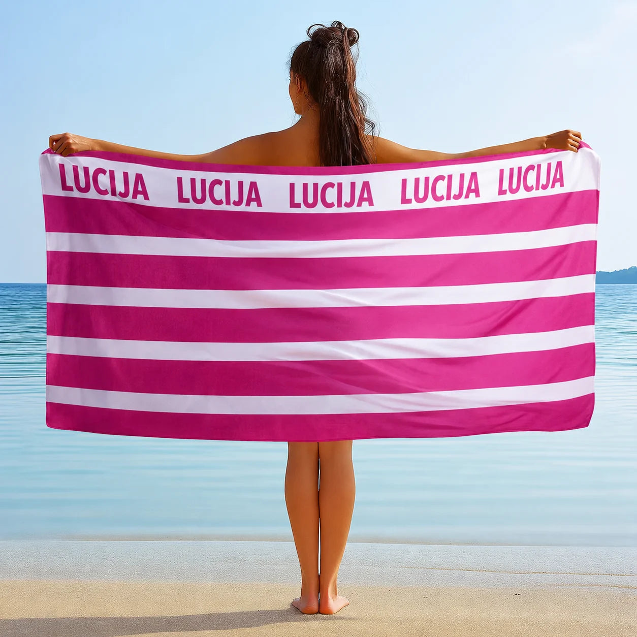 Personalizirani ručnik za plažu - s vlastitim imenom