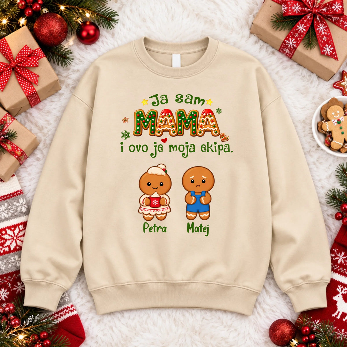 Personalizirani božićni pulover - Ja sam mama