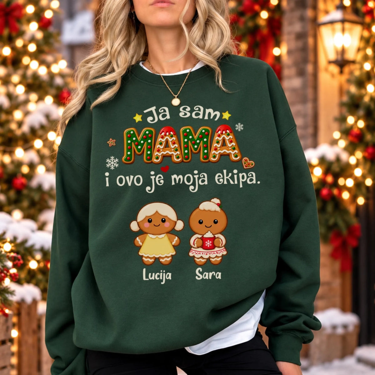 Personalizirani božićni pulover - Ja sam mama1